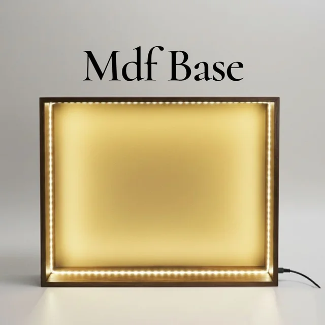 LED Teakwood Preservation Frame - Mdf Base - 8/8/1"