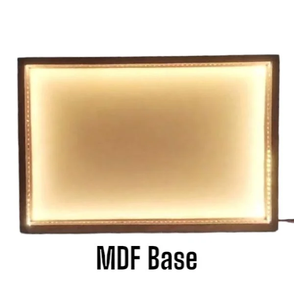 LED Teakwood Preservation Frame - Mdf Base - 14/14/1"