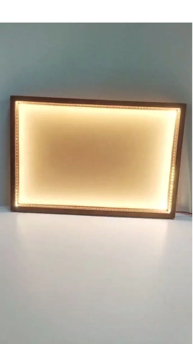 LED Teakwood Preservation Frame - Acrylic Base - 10/10/1"