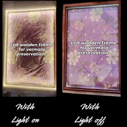 LED Teakwood Preservation Frame - Acrylic Base - 14/14/1"