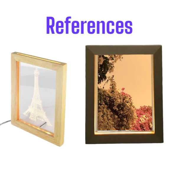 Pinewood LED Photo Frame - 5/7/1.75"