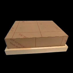 Pinewood Acrylic Wedding Invitation Card Display Box - 10/8/4"