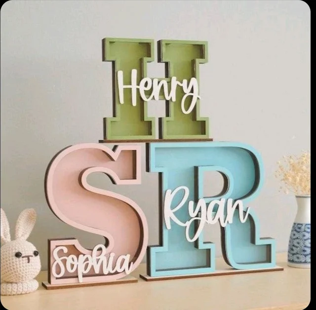 Alphabet Monogram Piggy Bank