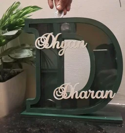 Alphabet Monogram Piggy Bank