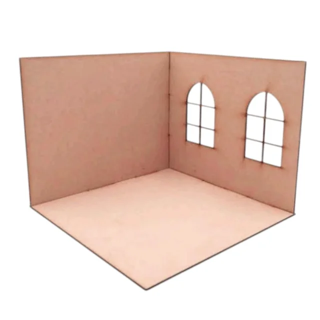 DIY Room Box/ Miniature Room Box:B6 - 8/8/8", Closed Room Box- With Acrylic