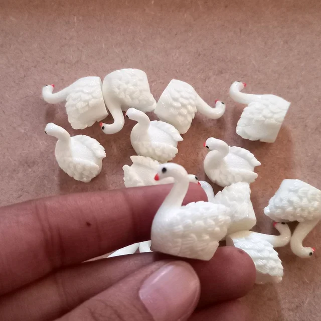 Miniature Toys Swan/ Duck - 9 Pcs