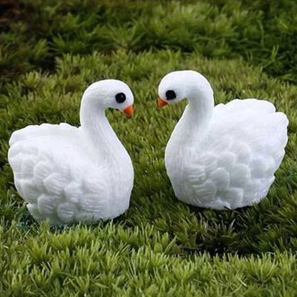 Miniature Toys Swan/ Duck - 9 Pcs