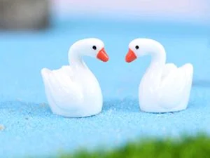 Miniature Toys Swan/ Duck - 9 Pcs
