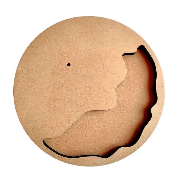 Geode/ Agate Flower Preservation Mdf Clock Base - 20", 40mm