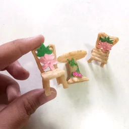 Miniature Chair Table Set Of 3 - 1 Set