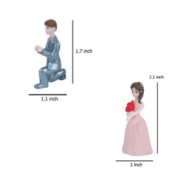 Miniature Proposing Couple