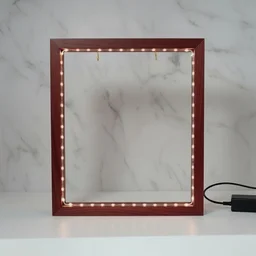 Teakwood LED Photo Preservation Frame - 6/6/2 Inches