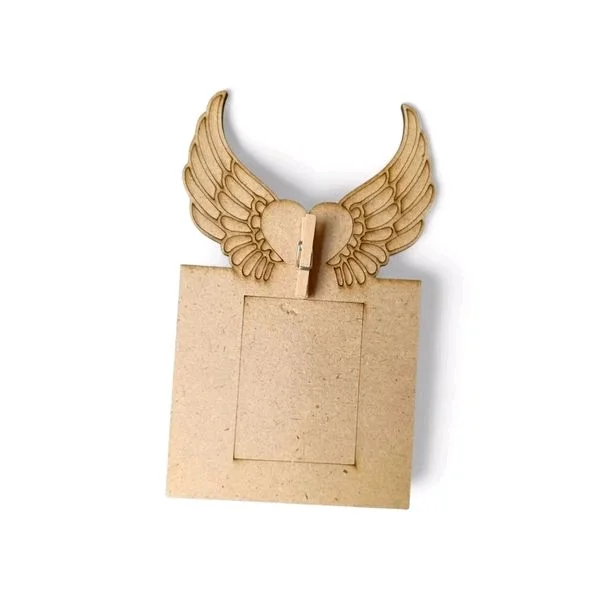 Angel Wings-Mdf Photo Fridge Magnet - 5 pcs