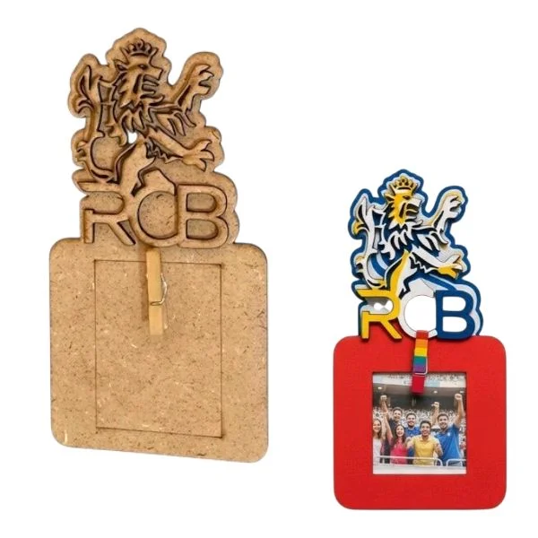 RCB Fan Mdf Photo Fridge Magnet - 10 pcs