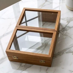 Teakwood Sagwan 3 Part Foldable Frame - 9/6/2.5"