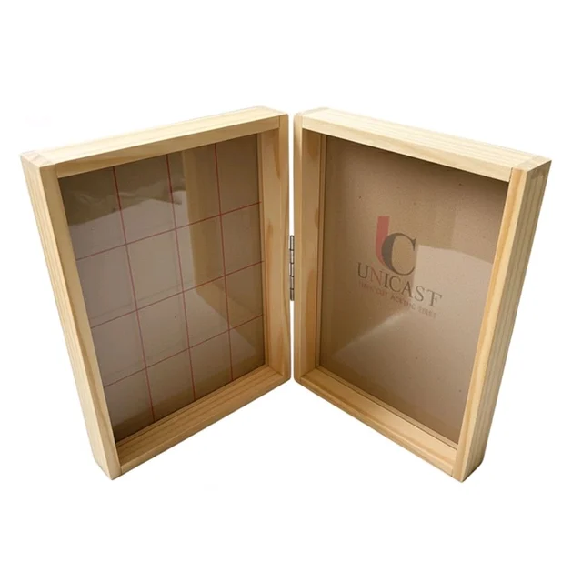 Pinewood Book Frame / Pinewood Floating Frame - 8/6/1.5" each side