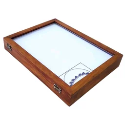 Teakwood/ Sagwan Shadow Box Frame, Display Box- Magnetic Closure - 10/10", 2" Height