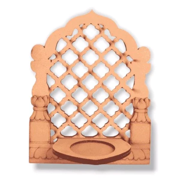 Mini Mdf Jharokha/ Diya Stand - 6/4/2.25", 10 pcs