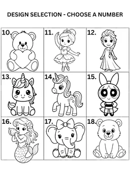 Kids clock DIY Kit siblings theme - 10 inch, 4+2.5 mm, 1 set
