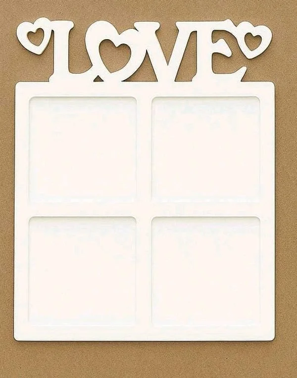 Couple Love Photo Fridge Magnet- White Acrylic - 10 pcs