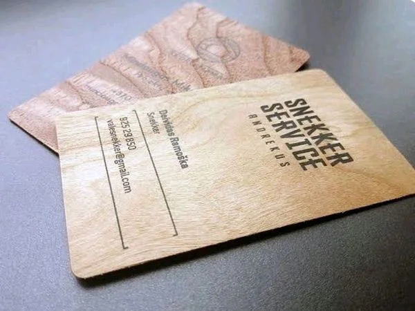 Wooden Business Card - 100 pcs