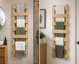Pinewood Slatted Ladder For Display - 24/8 inch( LxW)