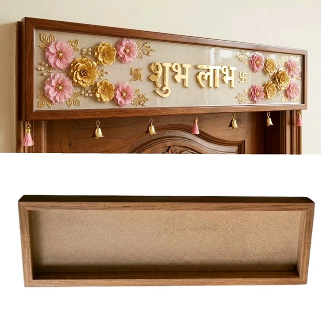 Long Teakwood Resin Frame/ Resin Toran / Wood Resin Toran Frame/ Resin Bandhanwar Frame - 36/6"