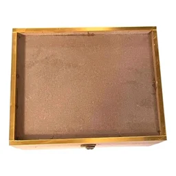 Mdf Preservation Box - With Golden Border - 12/10/4 inches