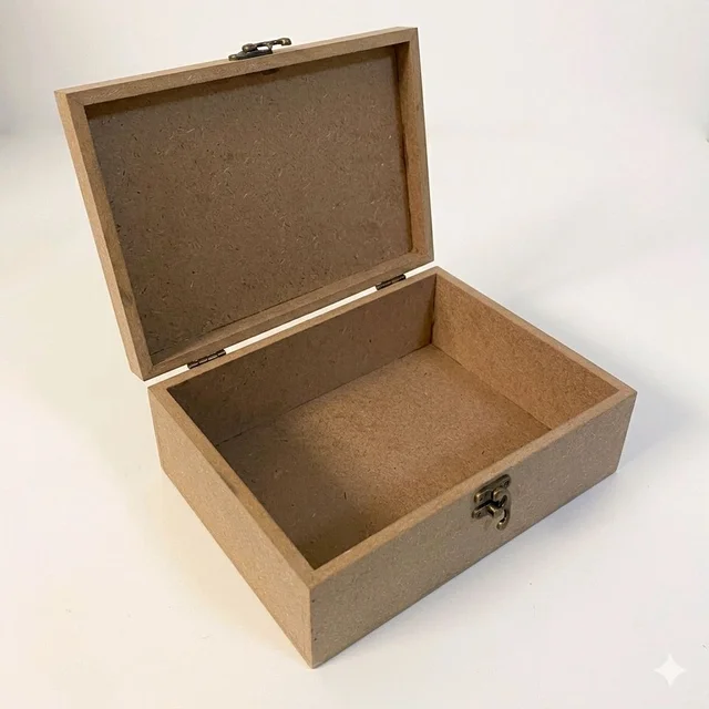 Mdf Preservation Box - With Golden Border - 12/10/4 inches