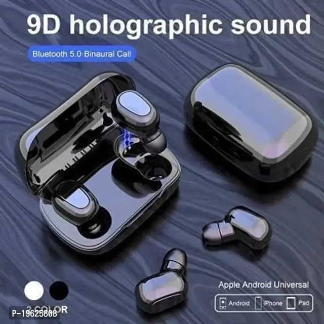 TWS Earphones With Crystal Clear Sound Quality - Black, FREE DELIVERY