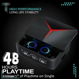 M90 TWS Gaming Earbuds WITH Powerbank anc wirless - Black, FREE DELIVERY