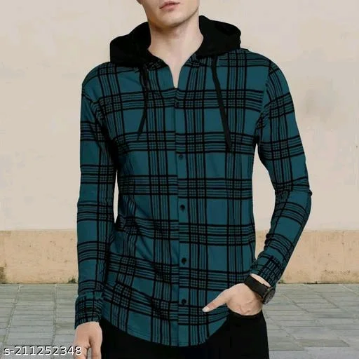Printed Shirt - S, Green, FREE DELIVERY