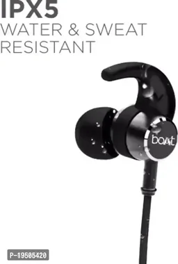 Boat Rocker 235v2 Bletooth Wireless in Ear Earphones with Upto 20 Hours Playback ASAP Charge Wirless Neckband - Black, FREE DELIVERY