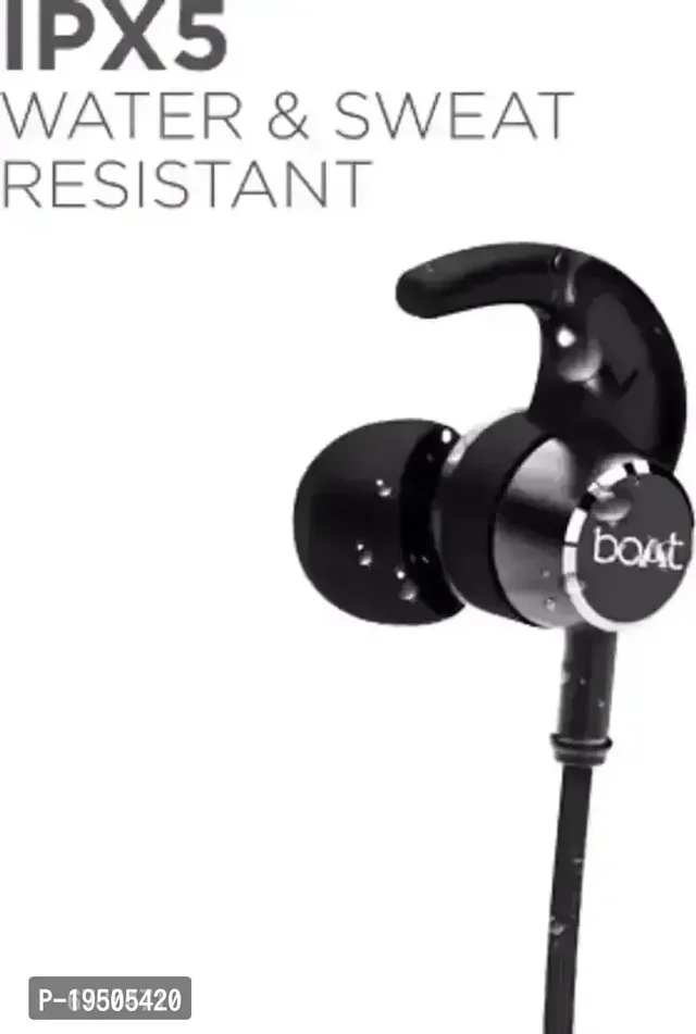 Boat Rocker 235v2 Bletooth Wireless in Ear Earphones with Upto 20 Hours Playback ASAP Charge Wirless Neckband - Black, FREE DELIVERY