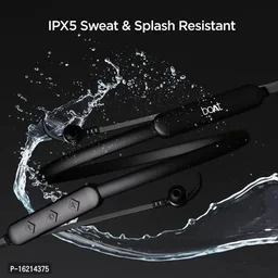 Bluetooth Neckband Headset Earphones - Black, FREE DELIVERY