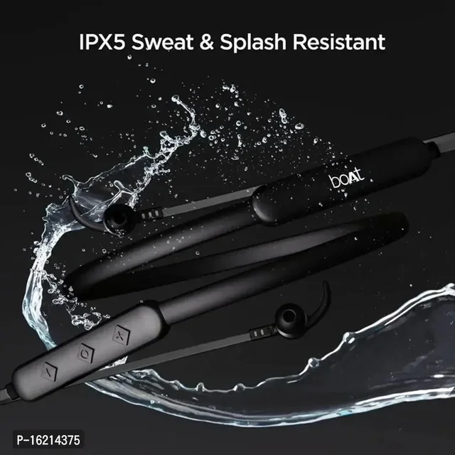 Bluetooth Neckband Headset Earphones - Black, FREE DELIVERY