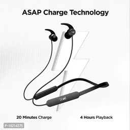 Bluetooth Neckband Headset Earphones - Black, FREE DELIVERY