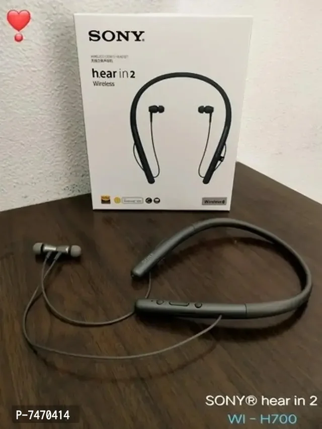 Hear in 2 Wirless Bluetooth Headset With Mic and Control Button - Grey, FREE DELIVERY