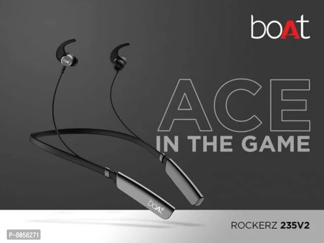 Boat Rockerz 235V2 with ASAP Charge and upto 18 Hours Playback Bluetooth - Black, FREE DELIVERY