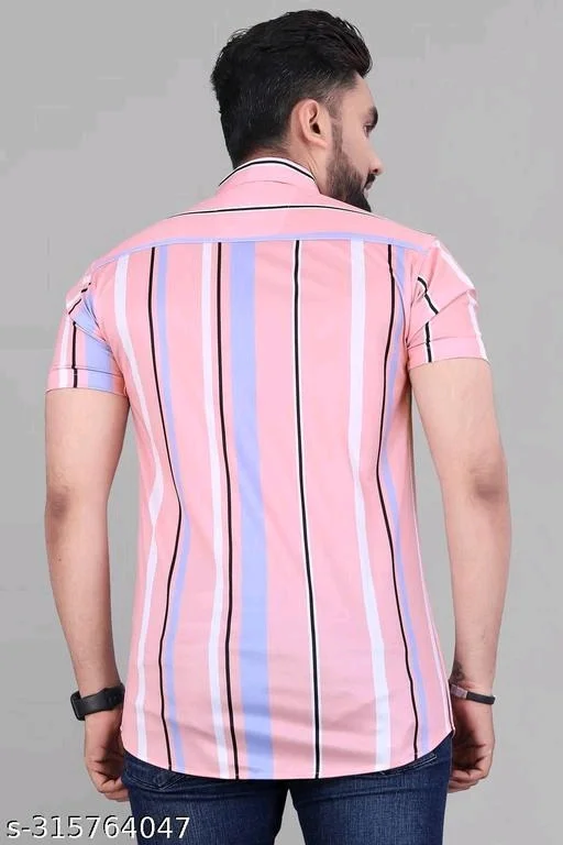 Men Regular Fit Printed Ribbed Collar Casual Shirt - XXL, FREE DELIVERY