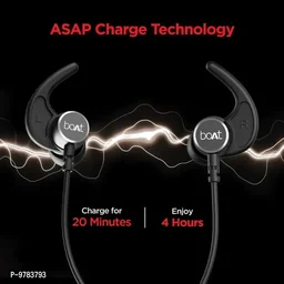 Boat Rockerz 235 V2 Stereo Wirless Earphones With Upto 8hours of Uniterrupted Music Fast Charging IPX5 - Black, FREE DELIVERY
