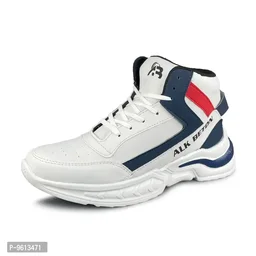 Stylish Fancy Synthetic Sneakers Shoes For Men - UK9, Navy Blue, FREE DELIVERY