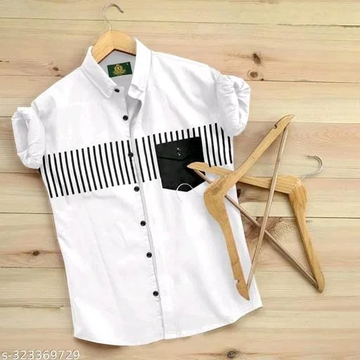 Mnes New Casual Shirt - XL, White, FREE DELIVERY
