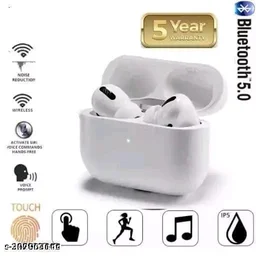 Bluetooth Earbuds White - White, FREE DELIVERY