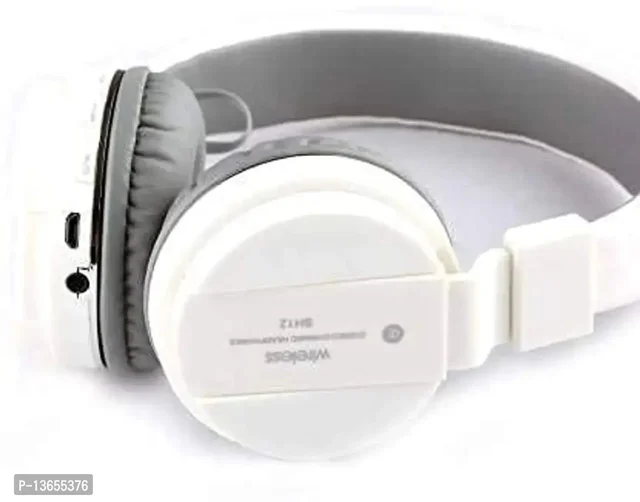 SH-12 Wirlesss Bluetooth Over the Ear Headset with Mic - FREE DELIVERY