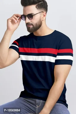 Cotton Blend Coloured Round Neck Tees For Men-Pack Of 2 - 2XL, FREE DELIVERY