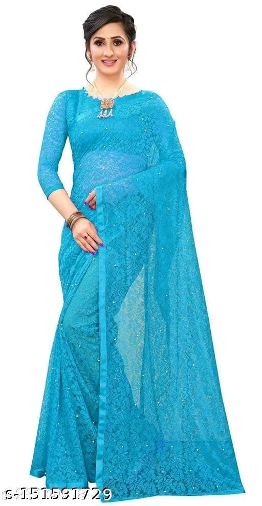 Trendy Net Saree - FREE DELIVERY
