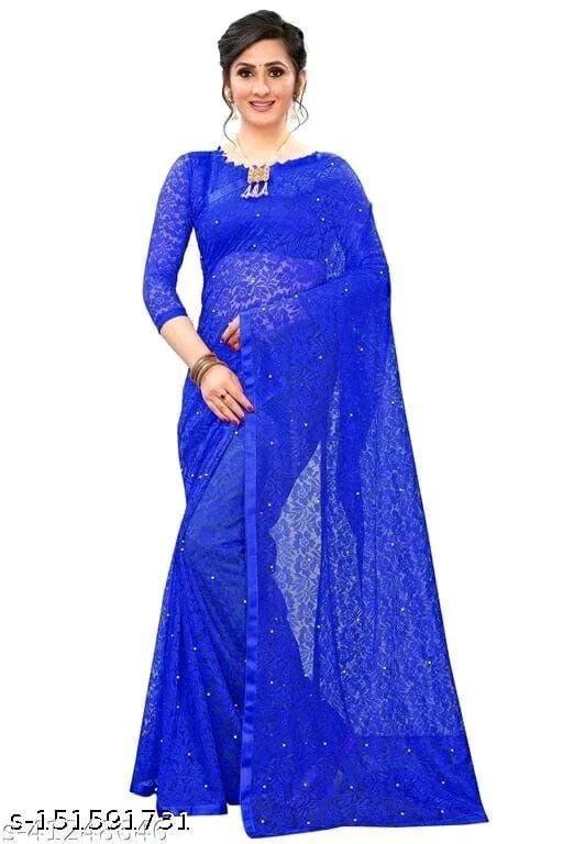 Blue Saree - FREE DELIVERY