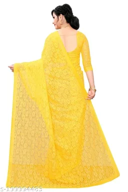 Saree - Yellow, FREE DELIVERY