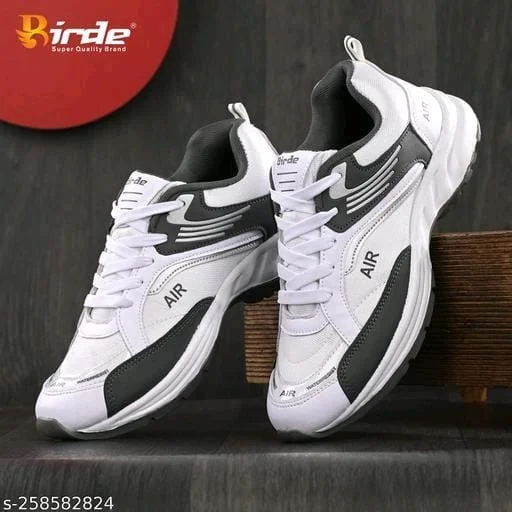 Stylish Comfortable Reglular Wear Sports Shoes For Men - IND-10, White, FREE DELIVERY